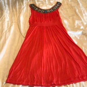 Beaded Neckline Dress 👗